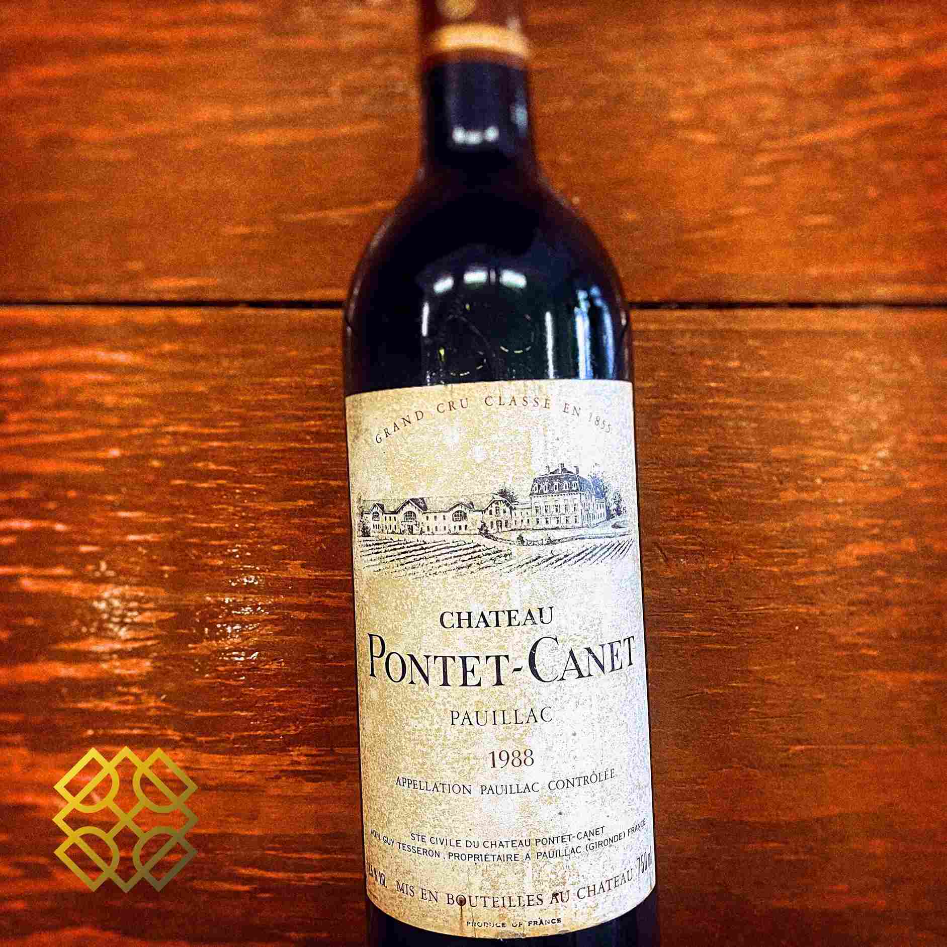 Chateau Pontet Canet 1988 - Bordeaux Red Wine