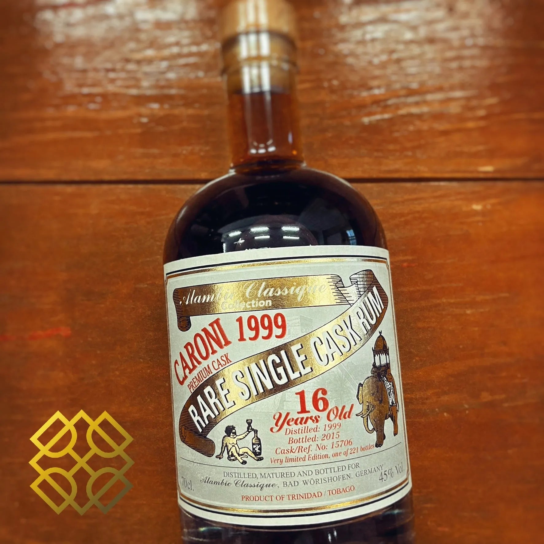 Alambic Classique Caroni Premium Cask - 15YO, 1999/2015, #15706, 45% (WF91) (分現金/信用卡價) - Rum