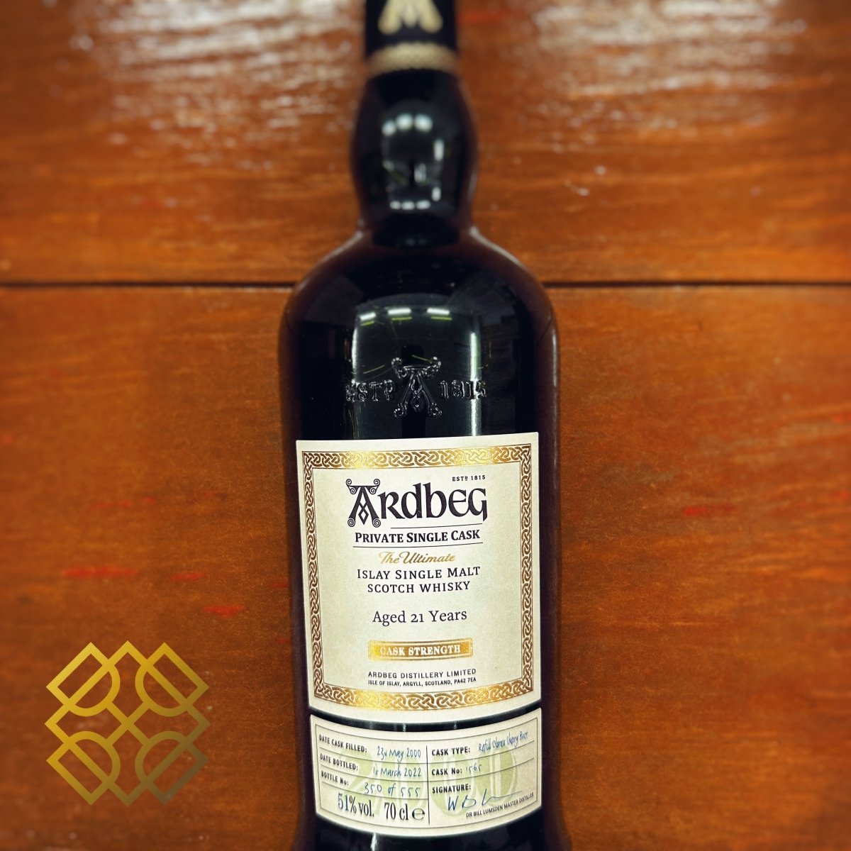 Ardbeg - 21YO, 2000/2022, Private Single Cask 1565, Oloroso Butt, 51% (WB92.11) (分現金/信用卡價) - 蘇格蘭威士忌