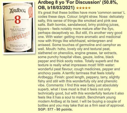 Ardbeg - 8YO, Committee Release, 2022, 50.8% - Scotch Whisky