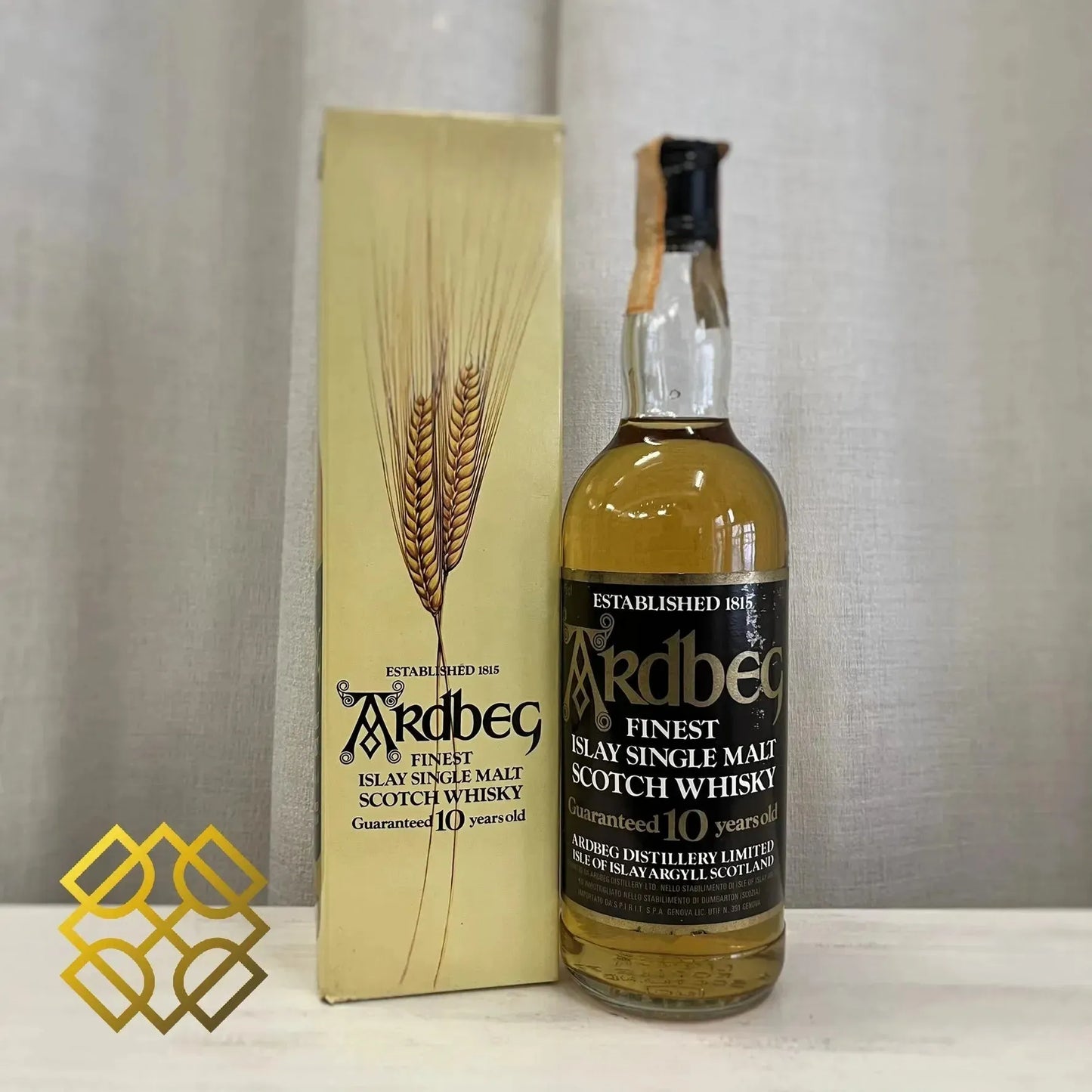 Ardbeg - Guaranteed 10YO, 1980s Bottled, Spirit Import, Clear Glass, 40% (WF95) (分現金/信用卡價) - Scotch Whisky