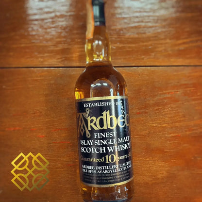 Ardbeg - Guaranteed 10YO, 1980s Bottled, Spirit Import, Clear Glass, 40% (WF95) (分現金/信用卡價) - Scotch Whisky