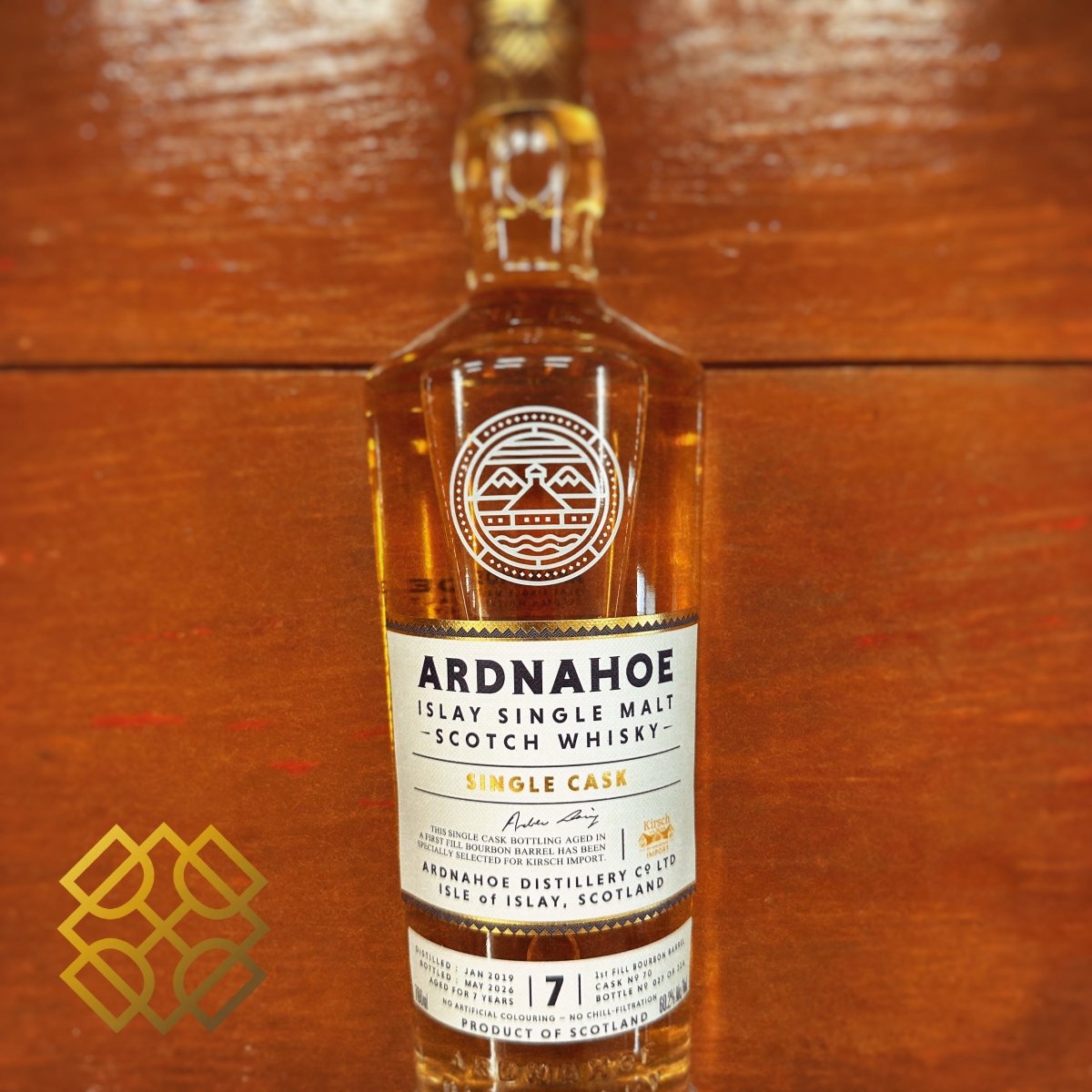 Ardnahoe 7YO, 2019/2026, Bourbon Barrel, 70, 60.2% - 蘇格蘭威士忌