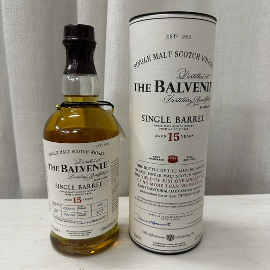 Balvenie - 15YO, 1998/2013, Single Barrel #1456, 47.8% (分現金/信用卡價) - Scotch Whisky