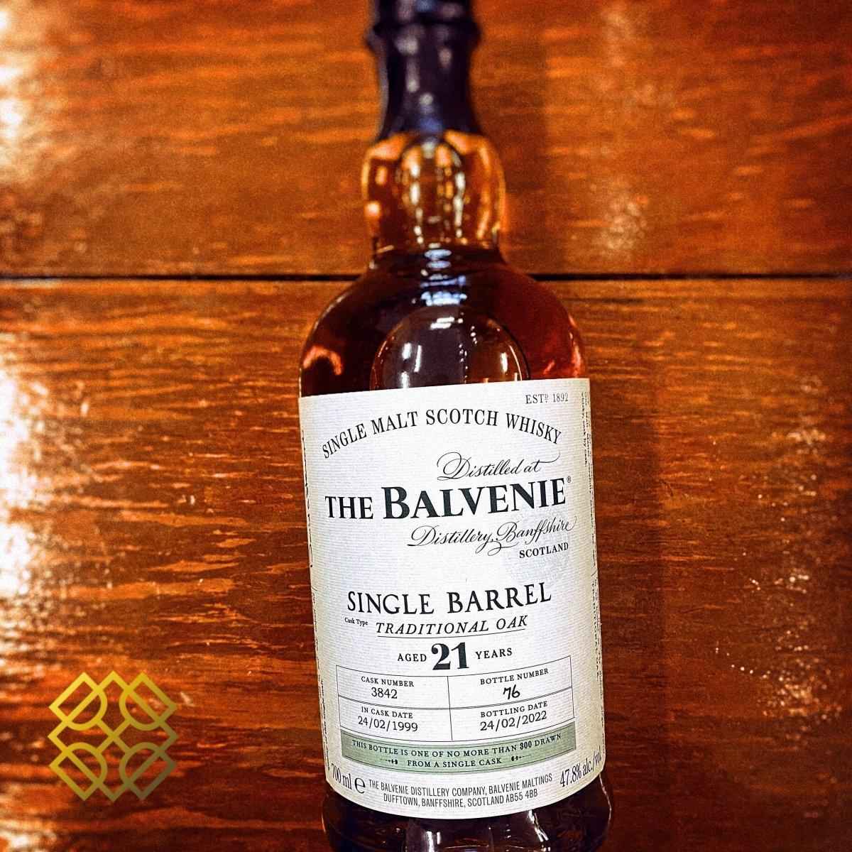Balvenie - 21YO, 1999/2022, Single Barrel, Traditional Oak, 47.8%  Type : Single malt whisky 威士忌