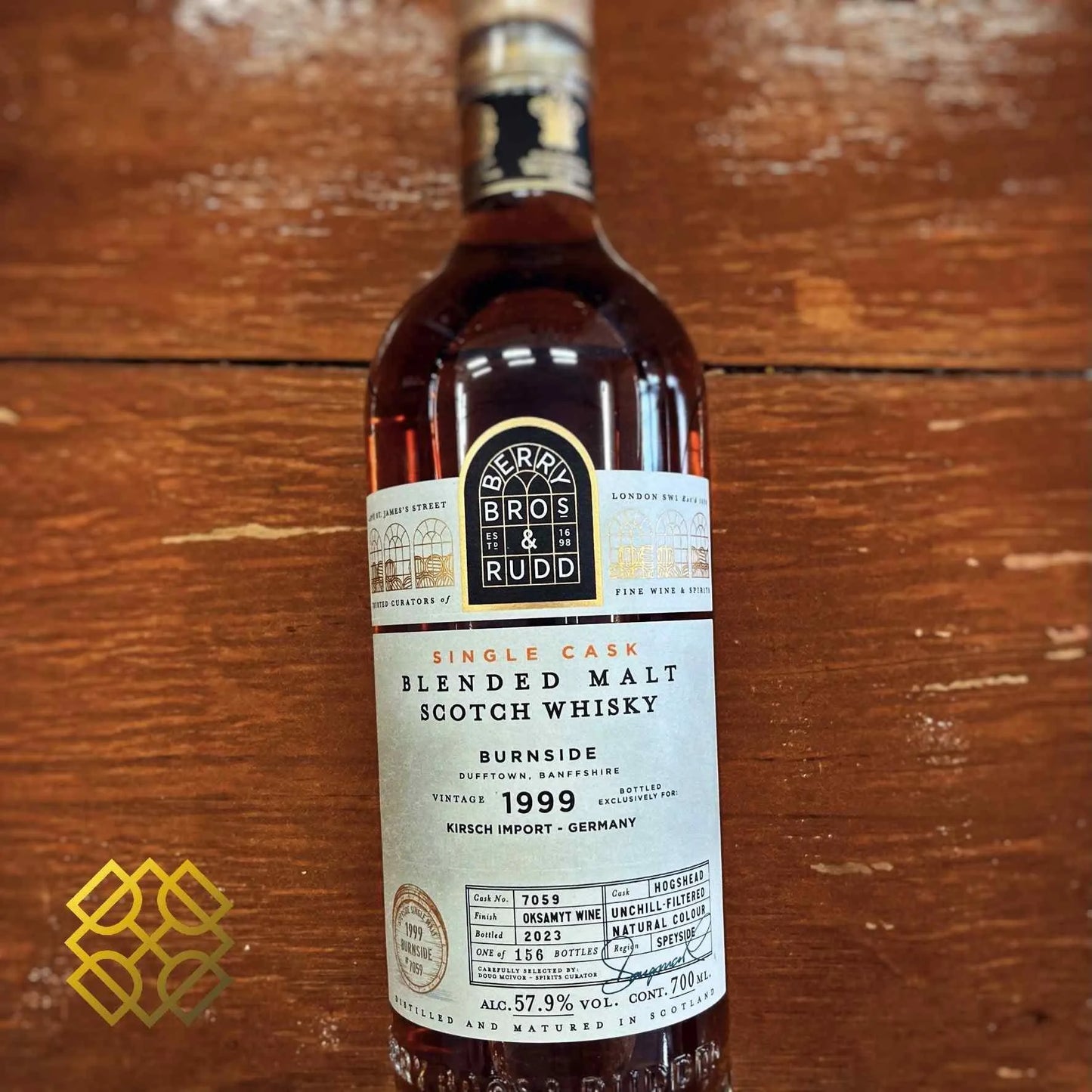 BBR Burnside (Balvenie) - ~24YO, 1999/2023, #7059, 57.9% - Scotch Whisky