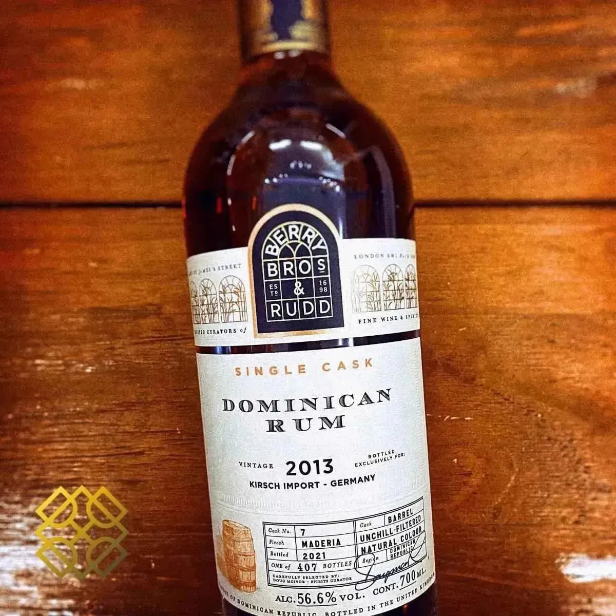 BBR Dominican Rum - 2013/2021, Madeira finish, 56.6% - Rum