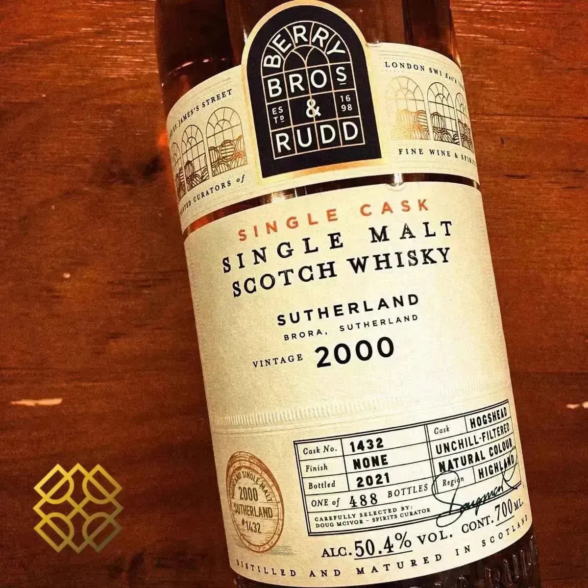 BBR Sutherland (Clynelish) - ~21YO, 2000/2021, 50.4% - Scotch Whisky