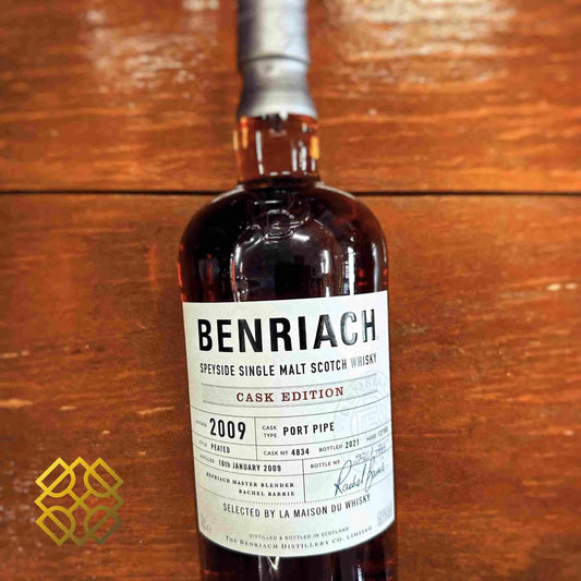 BenRiach - 12YO, 2009/2021, #4834, Port Pipes, 59.8% - Scotch Whisky