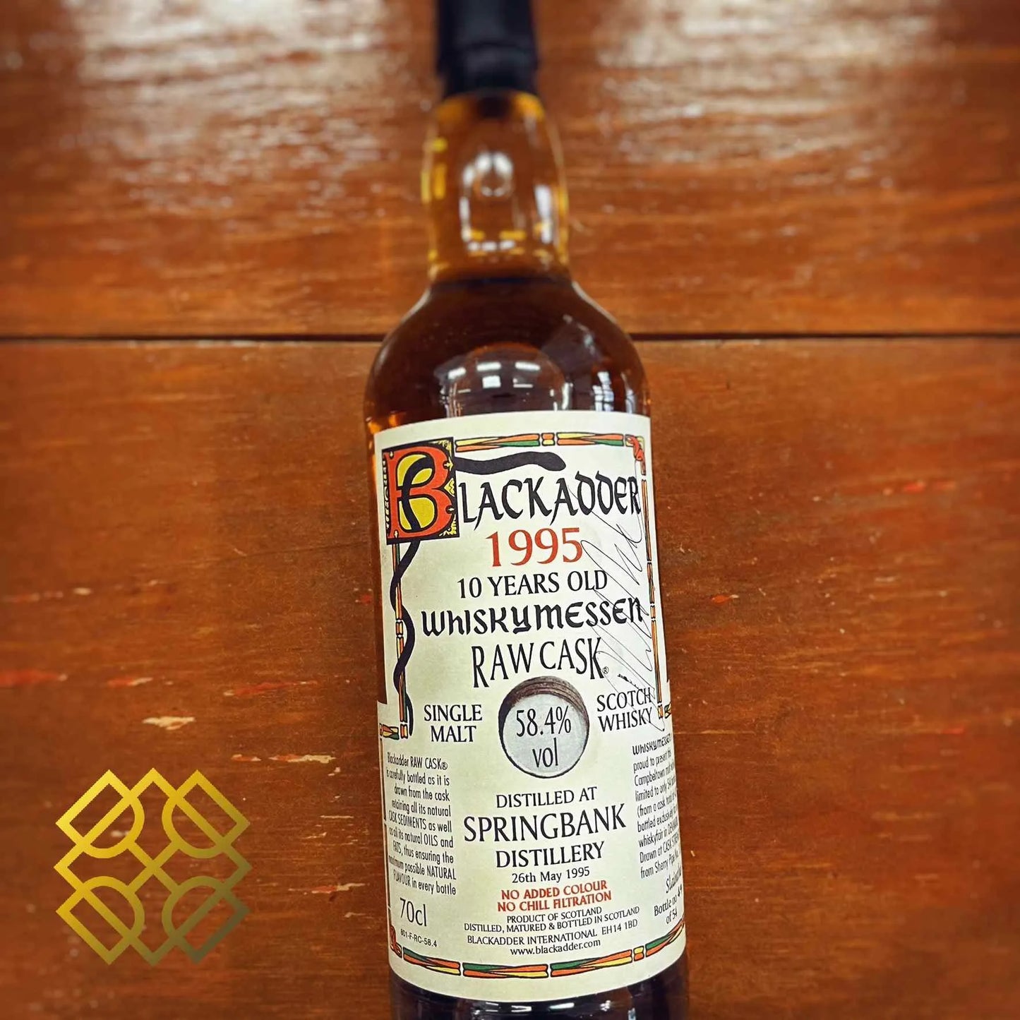 Blackadder Springbank - 10YO, 1995/2005, #139, Sherry Pipe, 58.4% (分現金/信用卡價) - Scotch Whisky