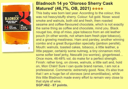 Bladnoch - 14YO, 2021, 46.7% (WF87) - Scotch Whisky