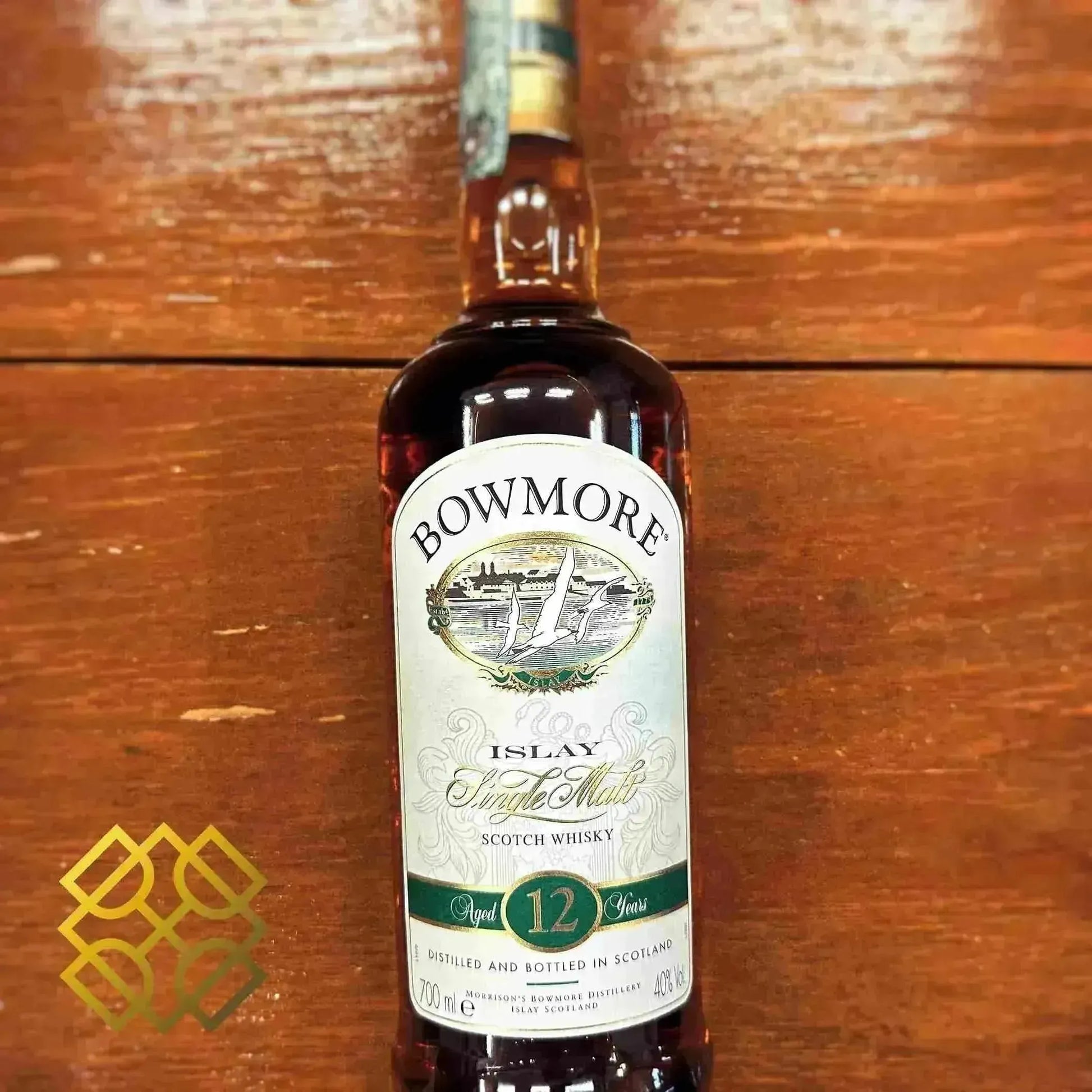 bowmore-12yo-seagulls-label-green-stripe-cap-40percent-scotch-whisky-82345 - Alcohol Please