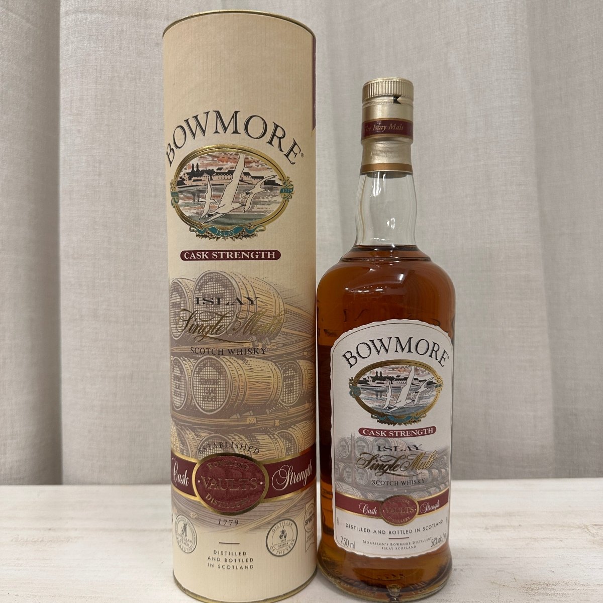 Bowmore Cask Strength, Label Printed, 56%, 750ml | Alcohol Please