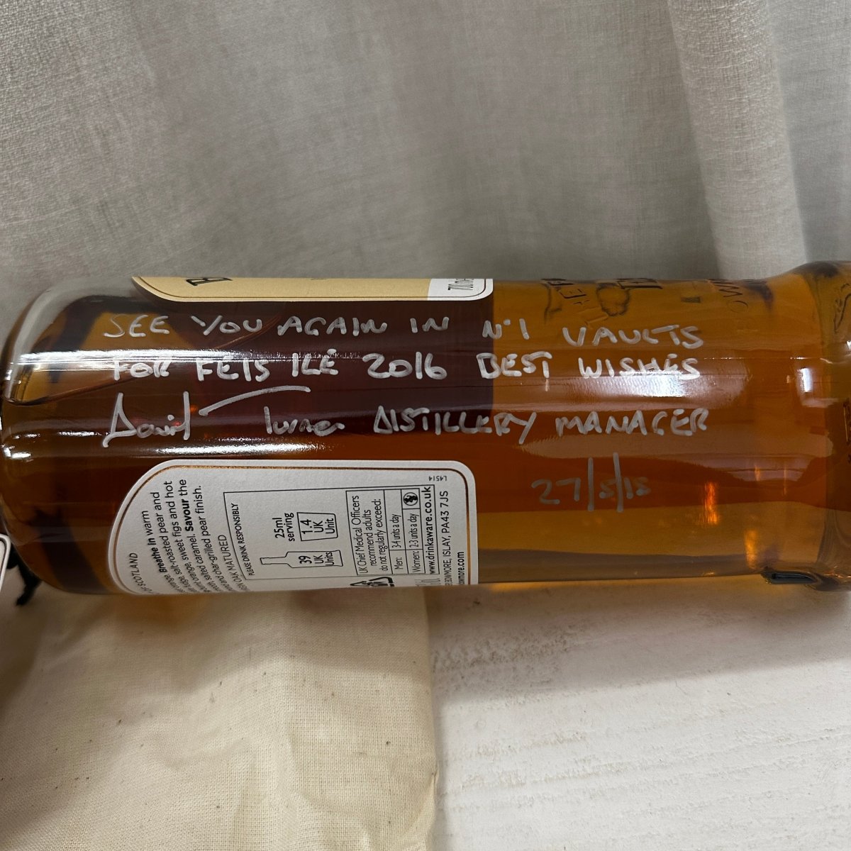 Bowmore Fèis Ìle 2015 Collection, 55.7% (Signed by Distillery's Manager) (分現金/信用卡價) - 蘇格蘭威士忌