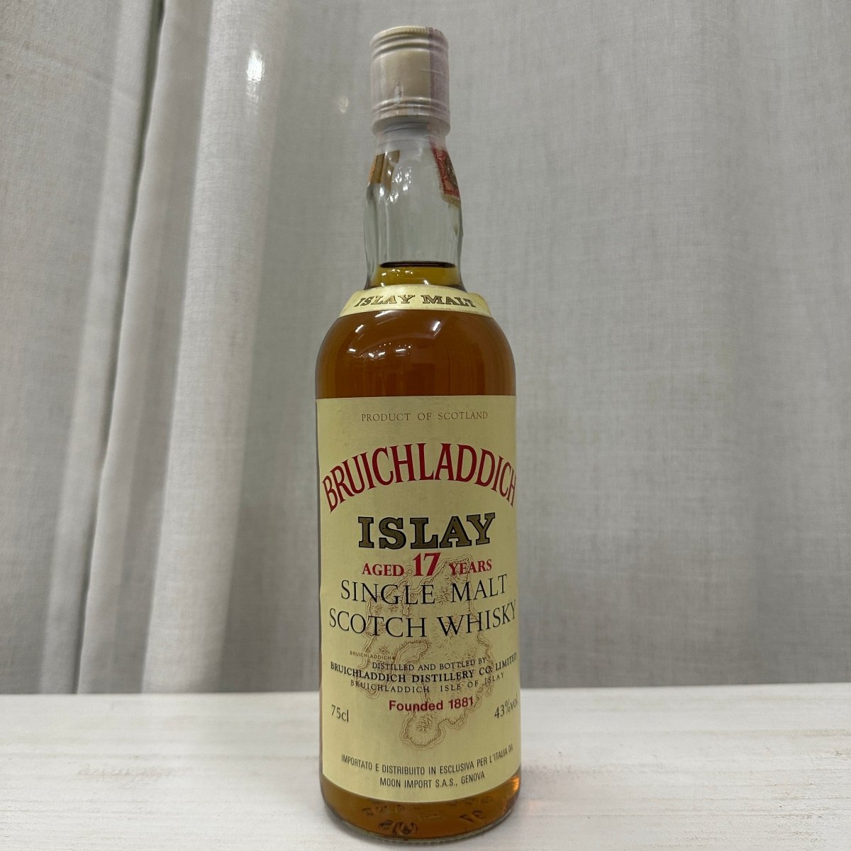 Bruichladdich - 17YO, Imported by Moon Import, 43%, 750ml (WB89.36) (分現金/信用卡價) - 蘇格蘭威士忌