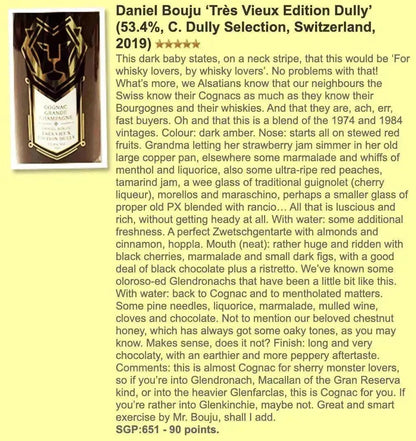 C. Dully Daniel Bouju - ‘Très Vieux Edition Dully' 35-45YO, 53.4% (WF90) - Cognac