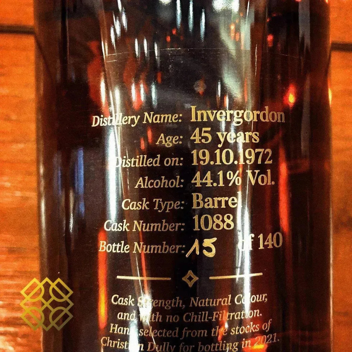 C. Dully Invergordon - 45YO, 44.1% - Scotch Whisky