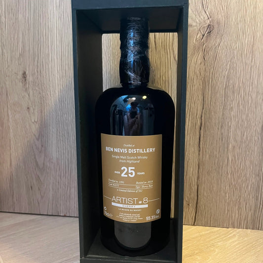 C10084 - LMDW Ben Nevis 25YO, 1991/2018, Artist #8 Sherry, #2375, 55.3% (WB88.06) - 