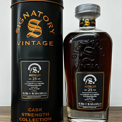 C10092 - Signatory Vintage (SV) Macallan 25YO, 1997/2023, Symington’s Choice, 12/3, 54.8% (WB89) - 