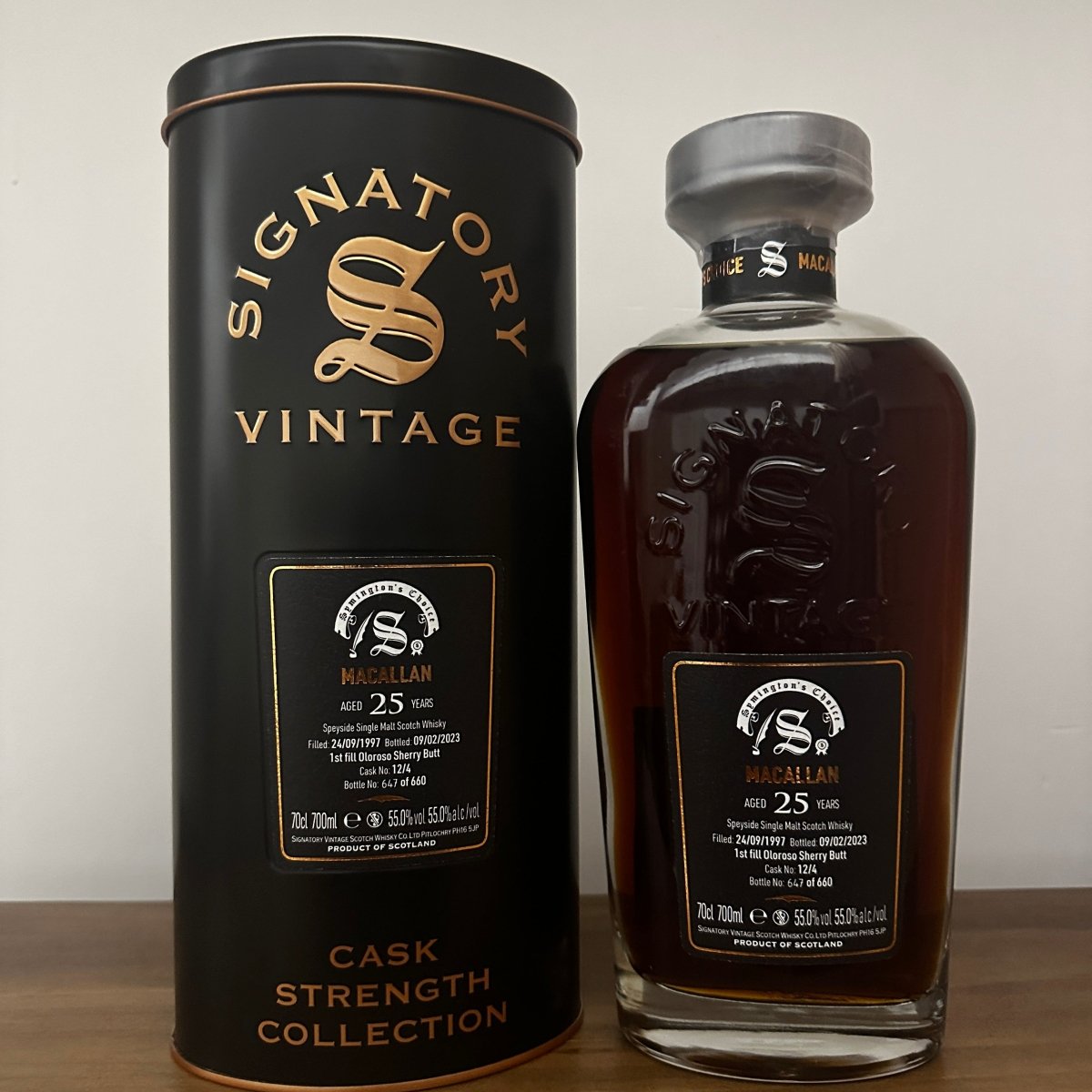 C10093 - Signatory Vintage (SV) Macallan 25YO, 1997/2023, Symington’s Choice, 12/4, 55% - 