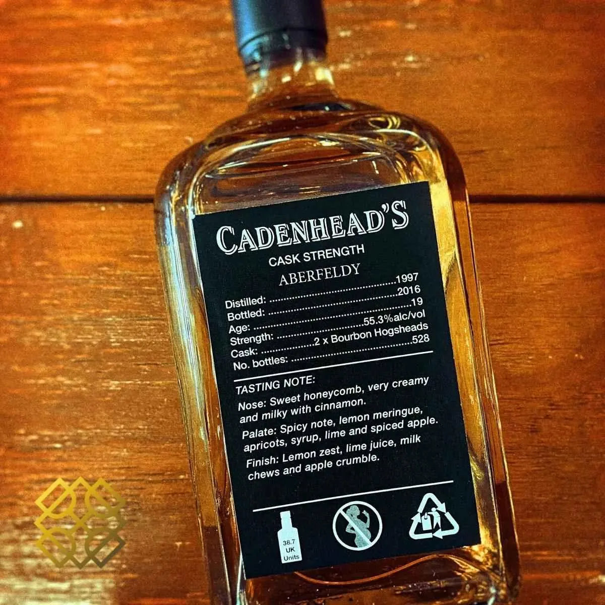 Cadenhead's Aberfeldy - 19YO,1997/2016, 55.3% - Scotch Whisky