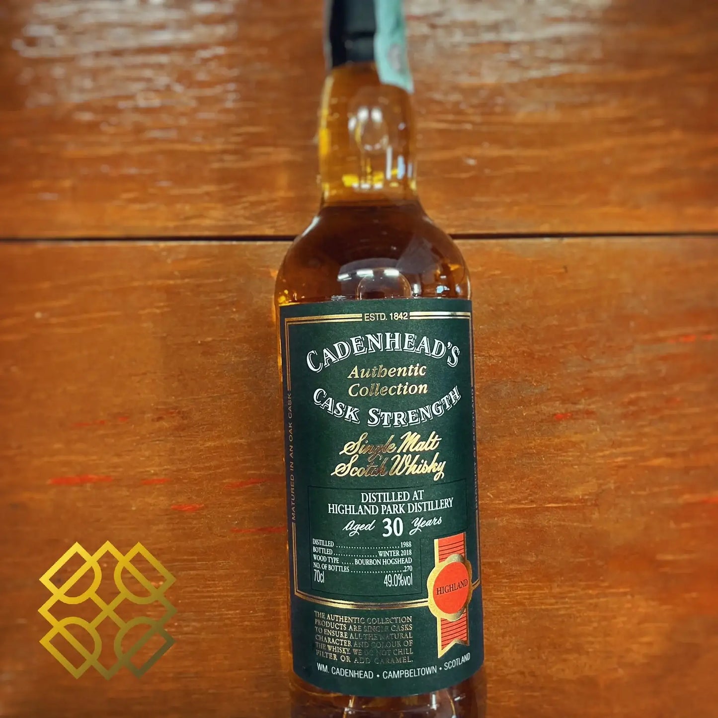 Cadenhead's Highland Park - 30YO, 1988/2018, 49% (WF90) (分現金/信用卡價) - Scotch Whisky