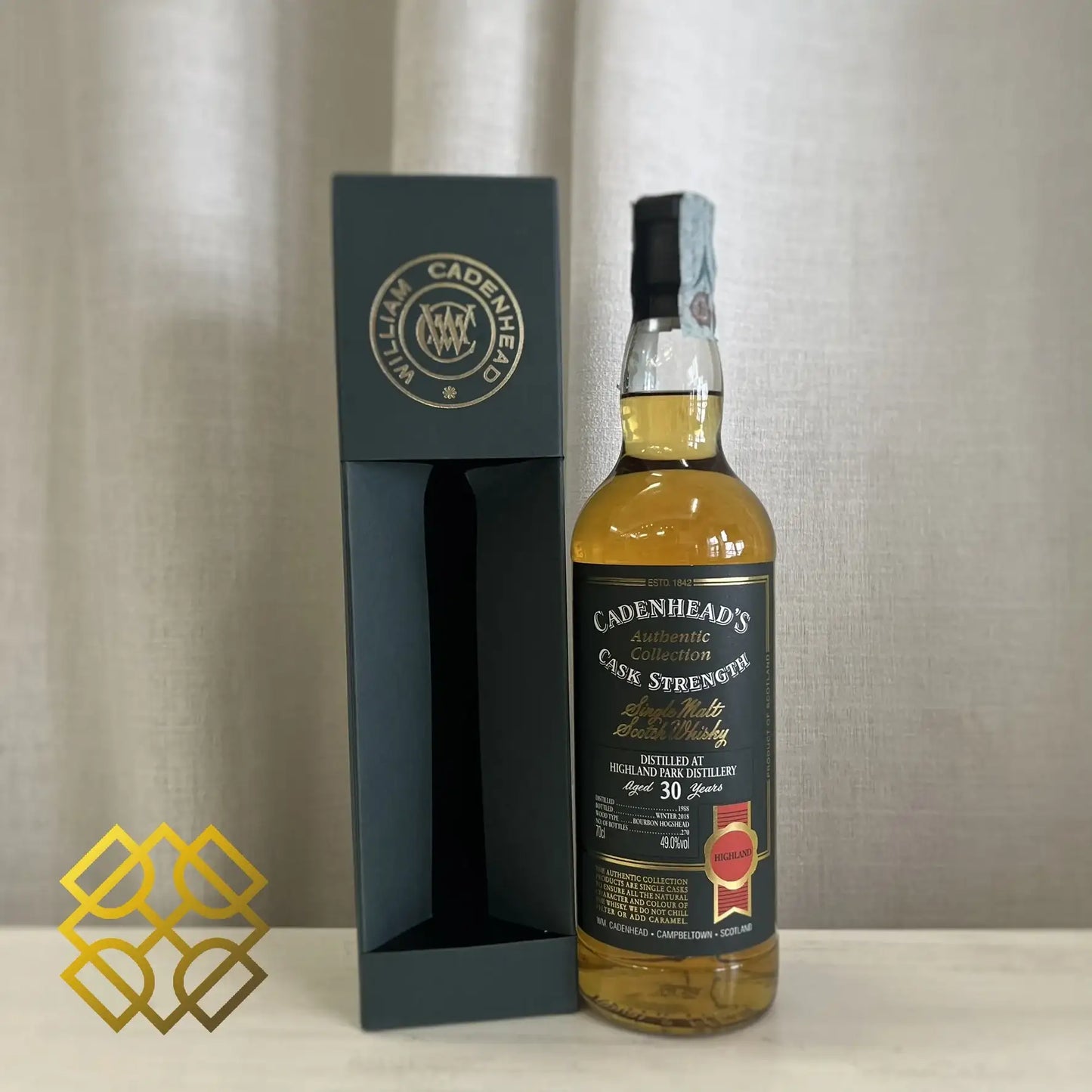 Cadenhead's Highland Park - 30YO, 1988/2018, 49% (WF90) (分現金/信用卡價) - Scotch Whisky