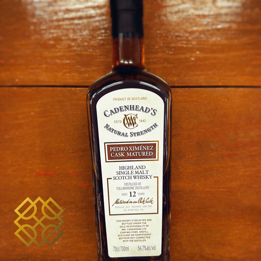 Cadenhead's Tullibardine 12YO, 2012/2025, PX Cask, 54.7% - Scotch Whisky