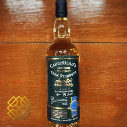 Cadenhead's Bowmore 15YO, 2002/2018, Authentic Collection, 54.3% (WF92) (分現金/信用卡價) - 蘇格蘭威士忌
