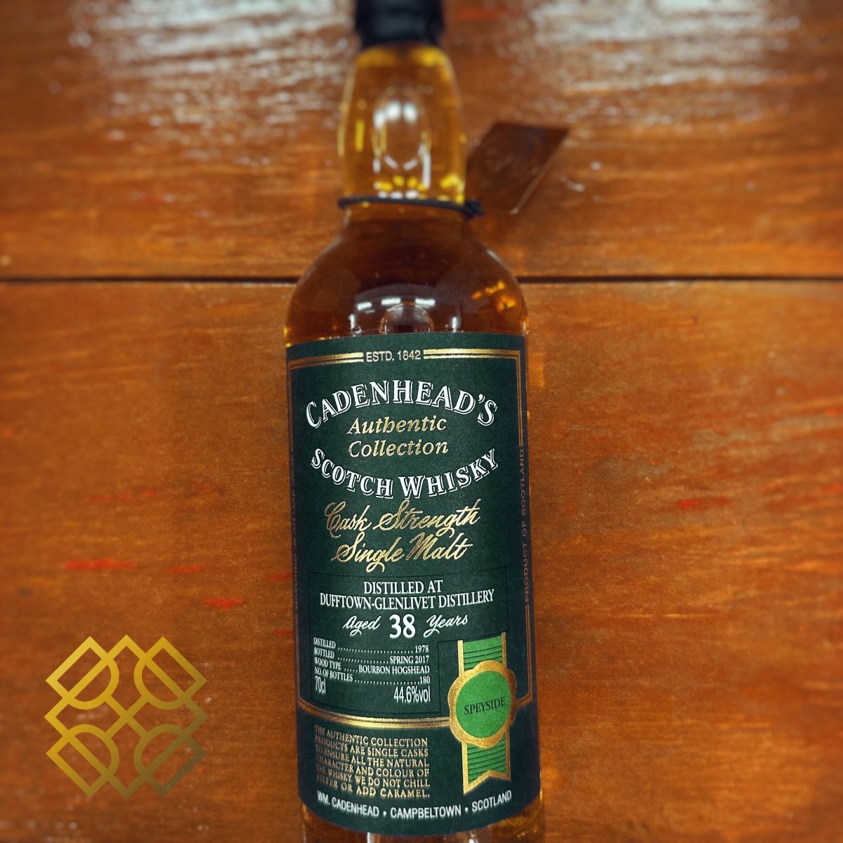 Cadenhead's Dufftown - 38YO, 1978/2017, 44.6% (WB88.87) (分現金/信用卡價) - 蘇格蘭威士忌