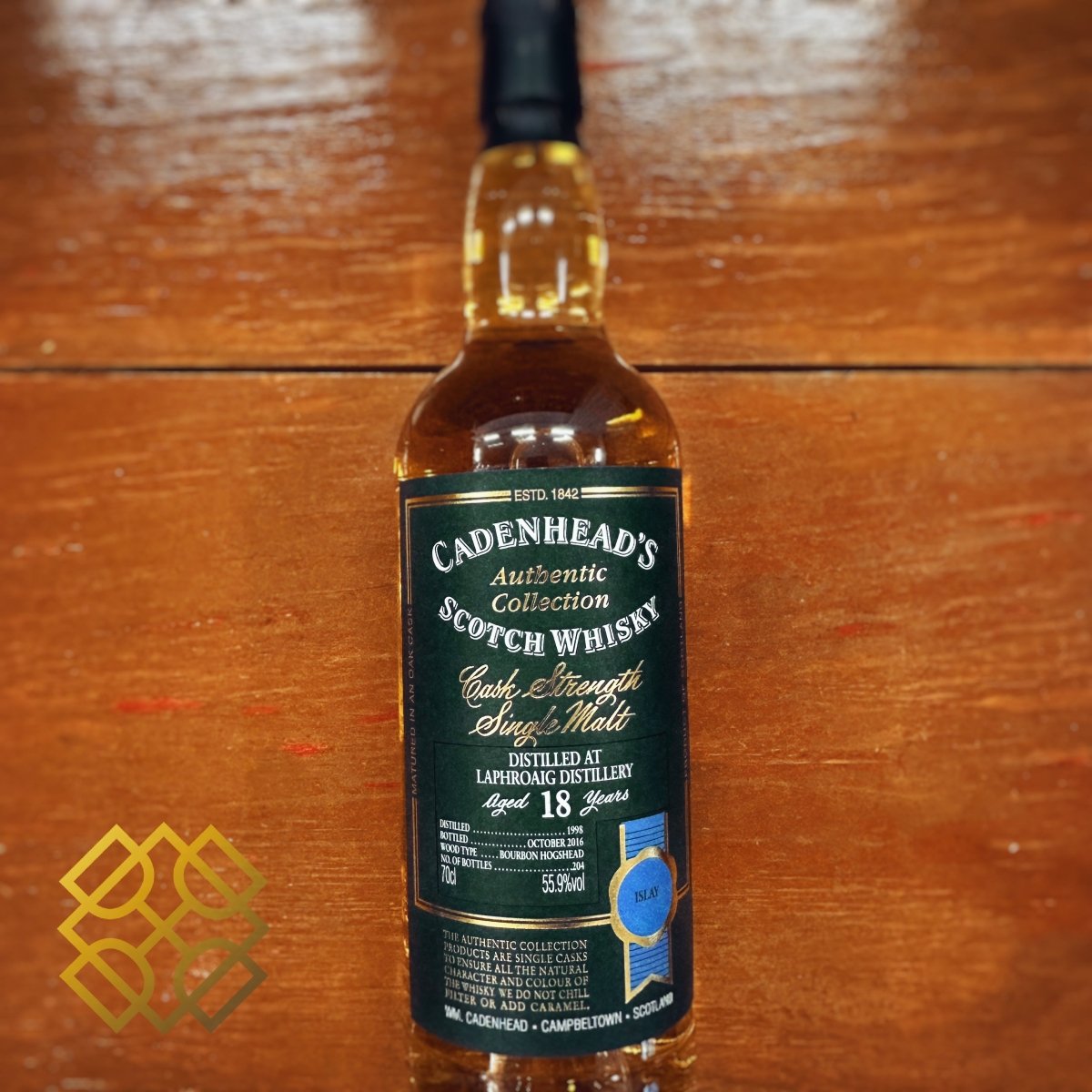 Cadenhead's Laphroaig 18YO, 1998/2016, Authentic Collection, 55.9% (WF91) (分現金/信用卡價) - 蘇格蘭威士忌
