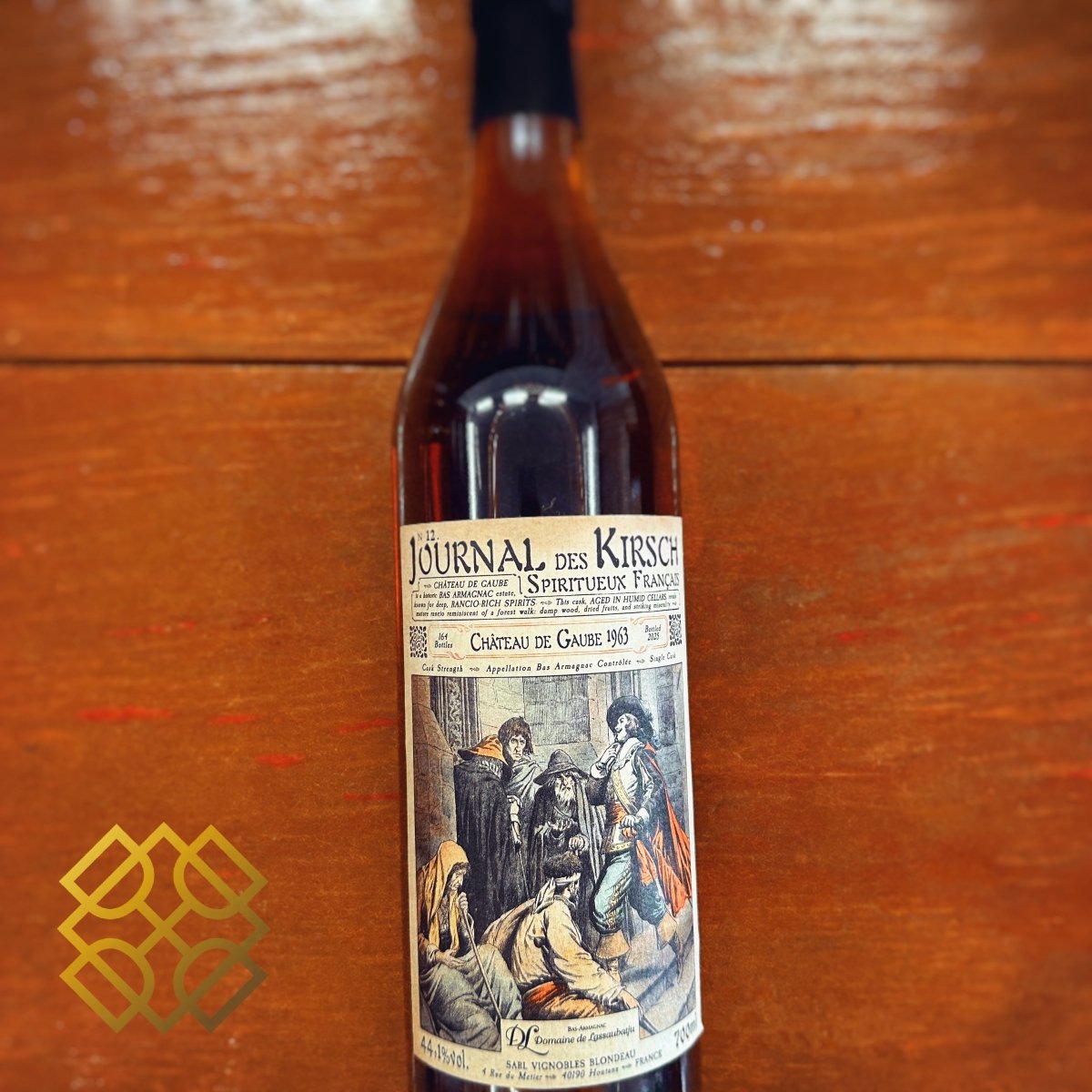 Chateau de Gaube 1963/2025, Journal des Kirsch 12, 44.1% (WF93) (分現金/信用卡價) - Armagnac