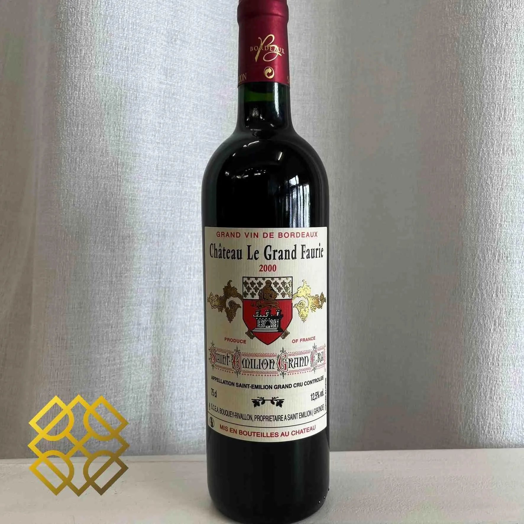 Chateau Le Grand Faurie Saint-Emilion Grand Cru 2000 - Red Wine - France