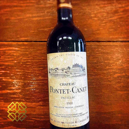 Chateau Pontet Canet 1988 (Soiled Label) - Red Wine - France