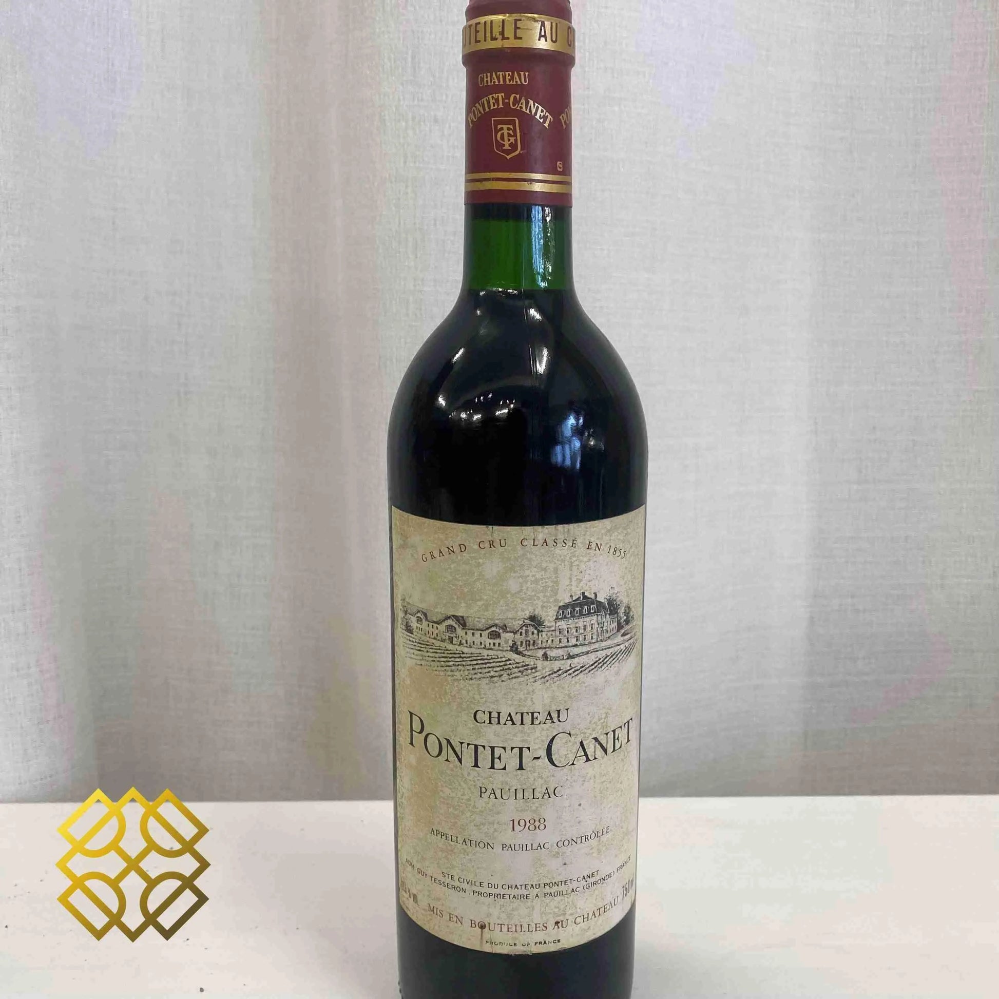 Chateau Pontet Canet 1988 (Soiled Label) - Red Wine - France