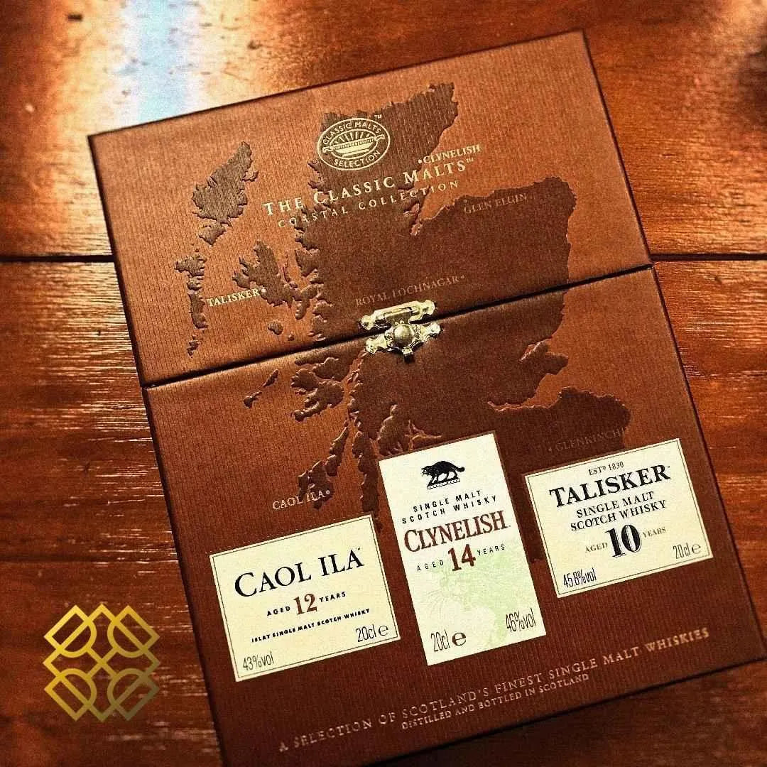 Classic Malts of Scotland Miniature Gift Set - Caol ila, Clynelish, Talisker - Scotch Whisky