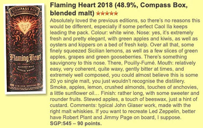 Compass Box - Flaming Heart 2018, 48.9% (WF90) - Scotch Whisky