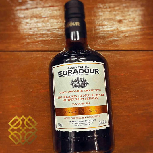 Edradour - 12YO, 2012/2024, Batch #4, 1st Fill & 2nd Fill Oloroso Sherry Butt, 58.6% (WB87.18) - Scotch Whisky