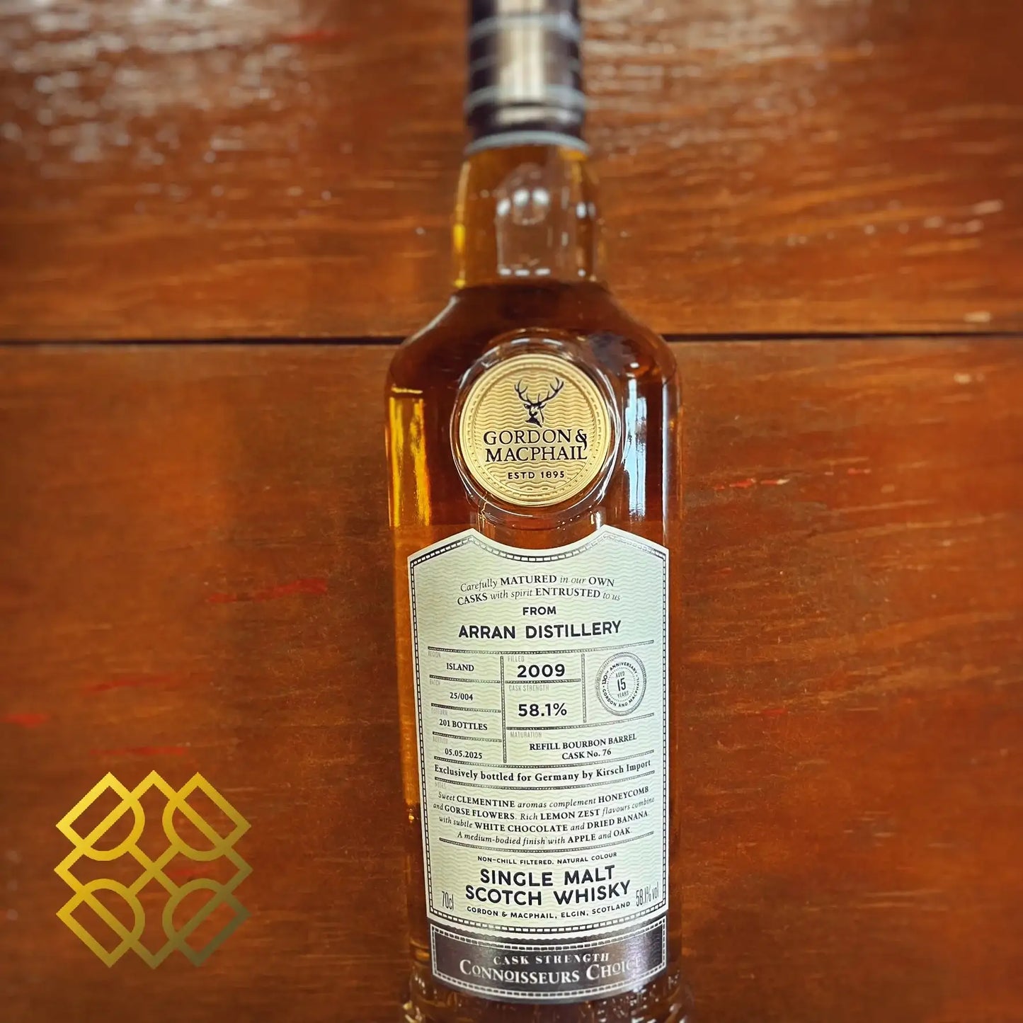 G&M Arran - 15YO, 2009/2025, #76, 58.1% - Scotch Whisky