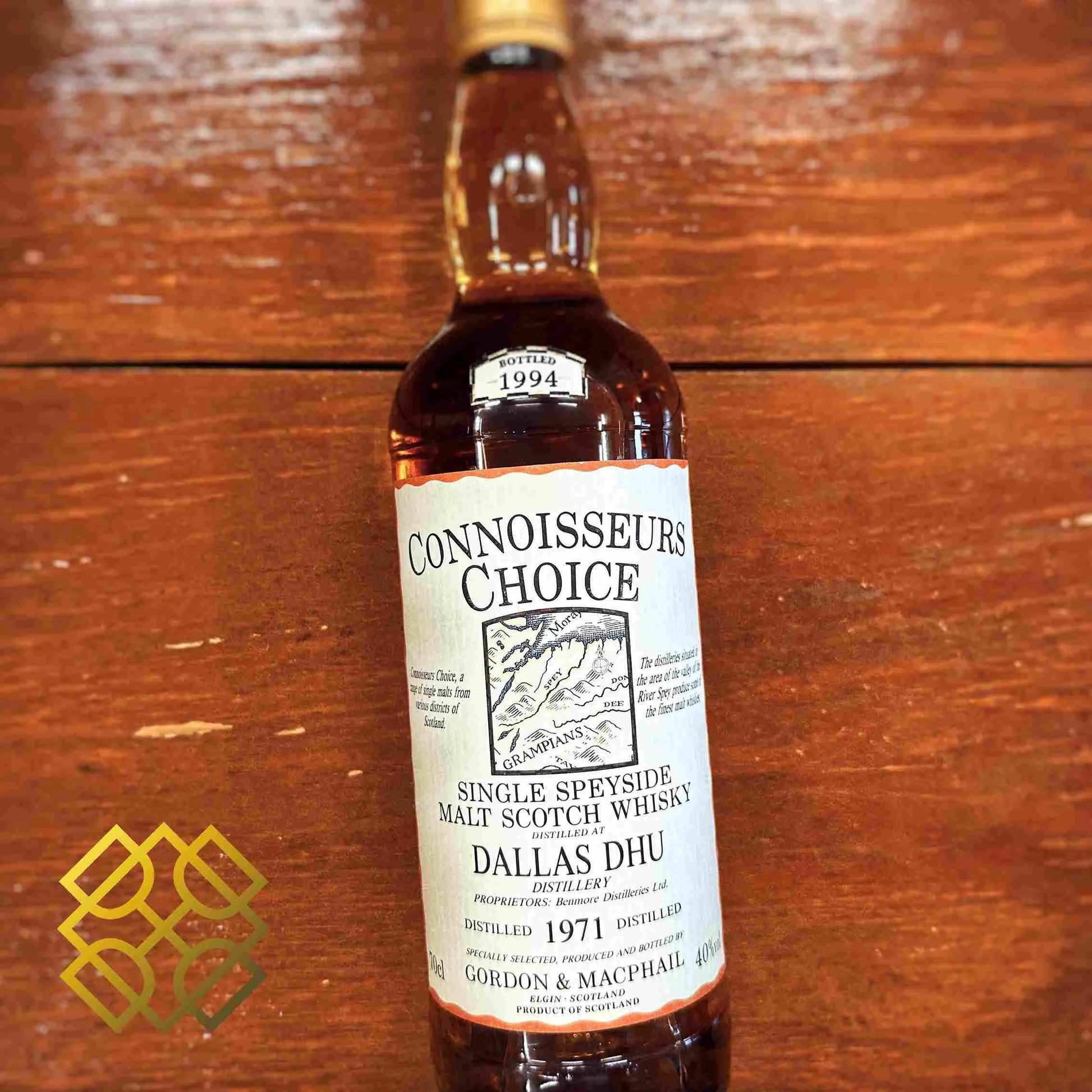 G&M Dallas Dhu - ~23YO, 1971/1994, Old Map Label, 40% - Scotch Whisky