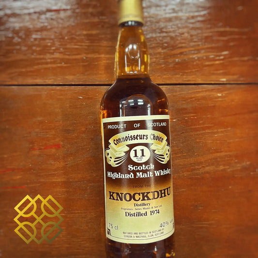 G&M Knockdhu - 11YO, 1974, Connoisseurs Choice, 40%, 750ml (分現金/信用卡價) - Scotch Whisky