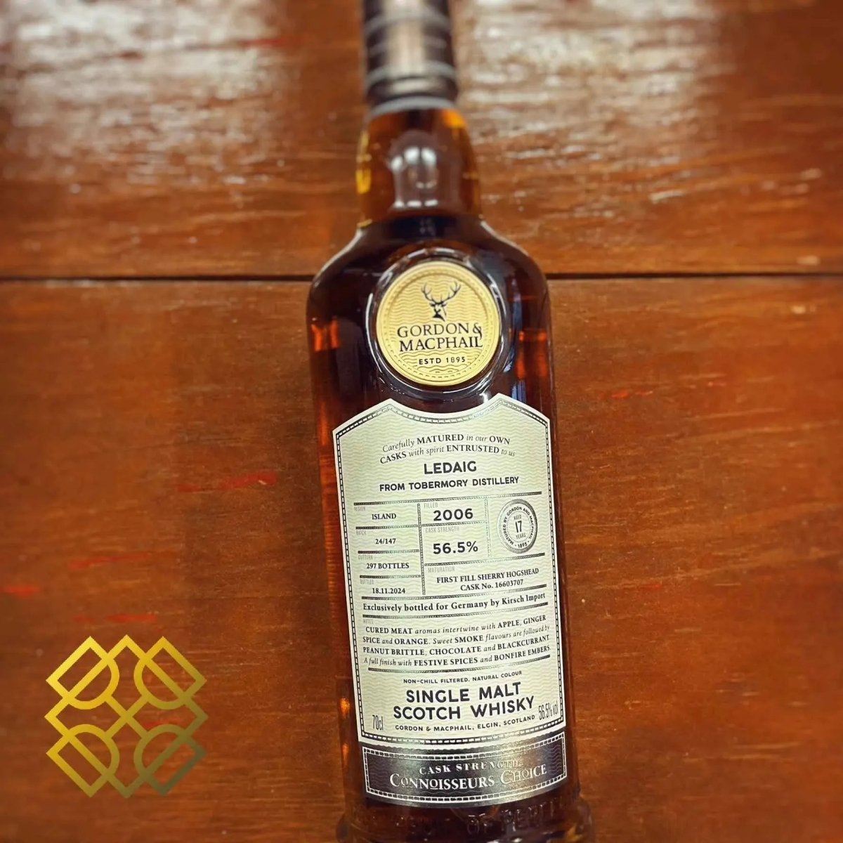 G&M Ledaig - 17YO, 2006/2024, #16603707, 1st Fill Sherry Hogshead, 56.5% - Scotch Whisky