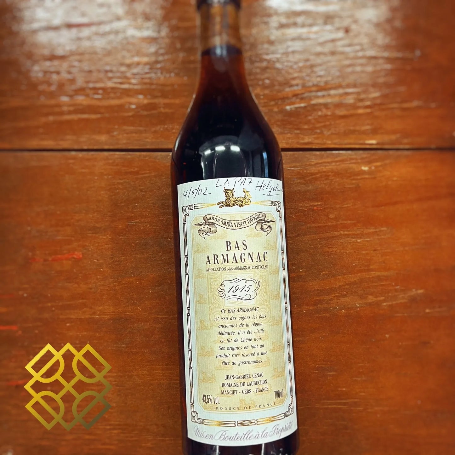 Gelas et Fils Domaine de Laubuchon - 51YO, 1945/1996, 43.5% (分現金/信用卡價) - Armagnac