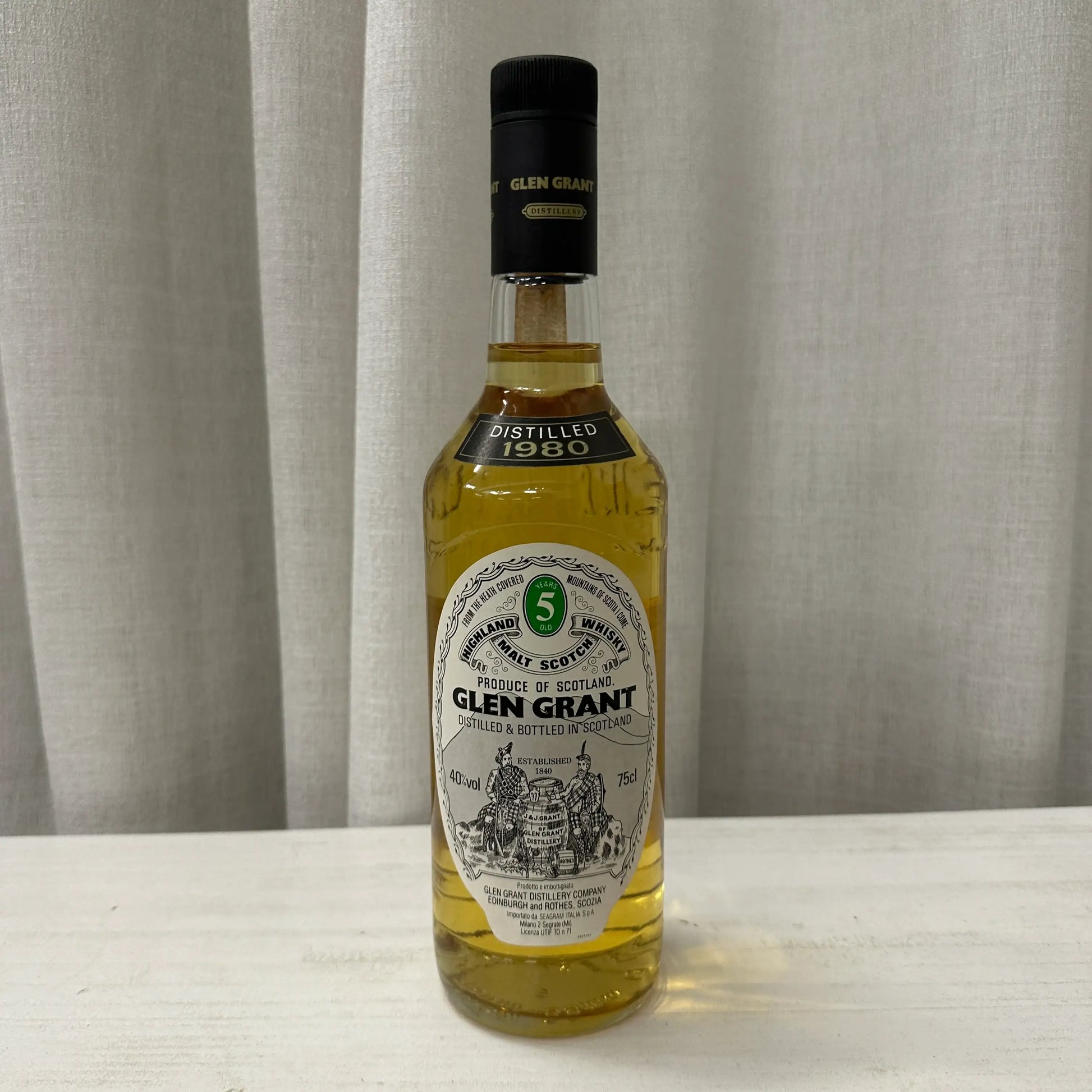 Glen Grant - 5YO, 1980, Seagram Italia Import, 40% - Scotch Whisky