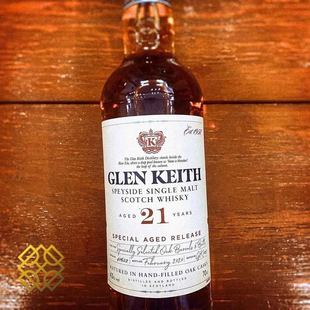 Glen Keith - 21YO, 43% (WF87) - Scotch Whisky