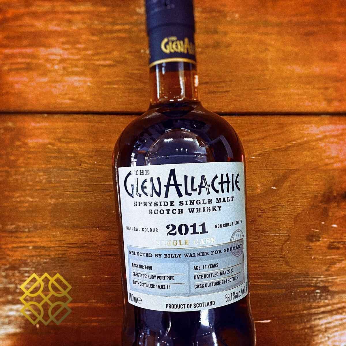 Glenallachie - 11YO, Ruby Port Pipe, 2011/2022, 58.1%  Type : Single malt whisky 威士忌