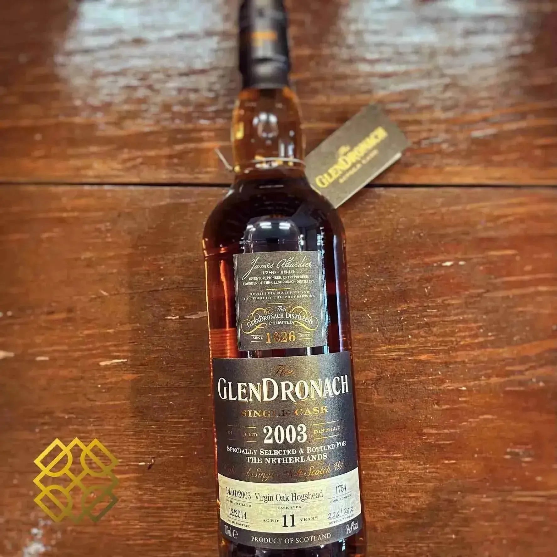 Glendronach - 11YO, 2003/2014, #1754 for The Netherlands, 54.4% - Scotch Whisky