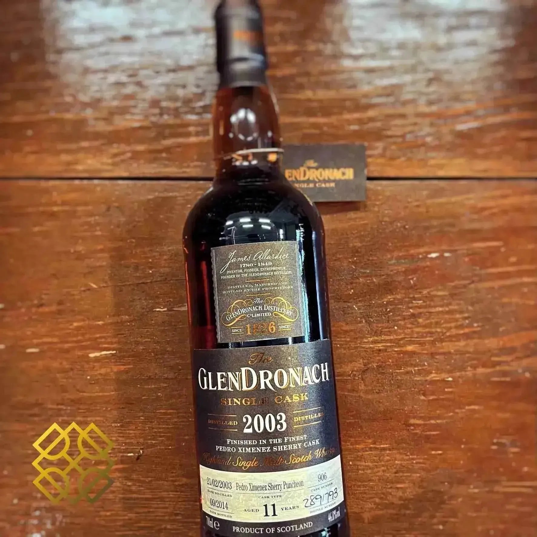 Glendronach - 11YO, 2003/2014, #906 for Vinens Verden, 46.0% - Scotch Whisky