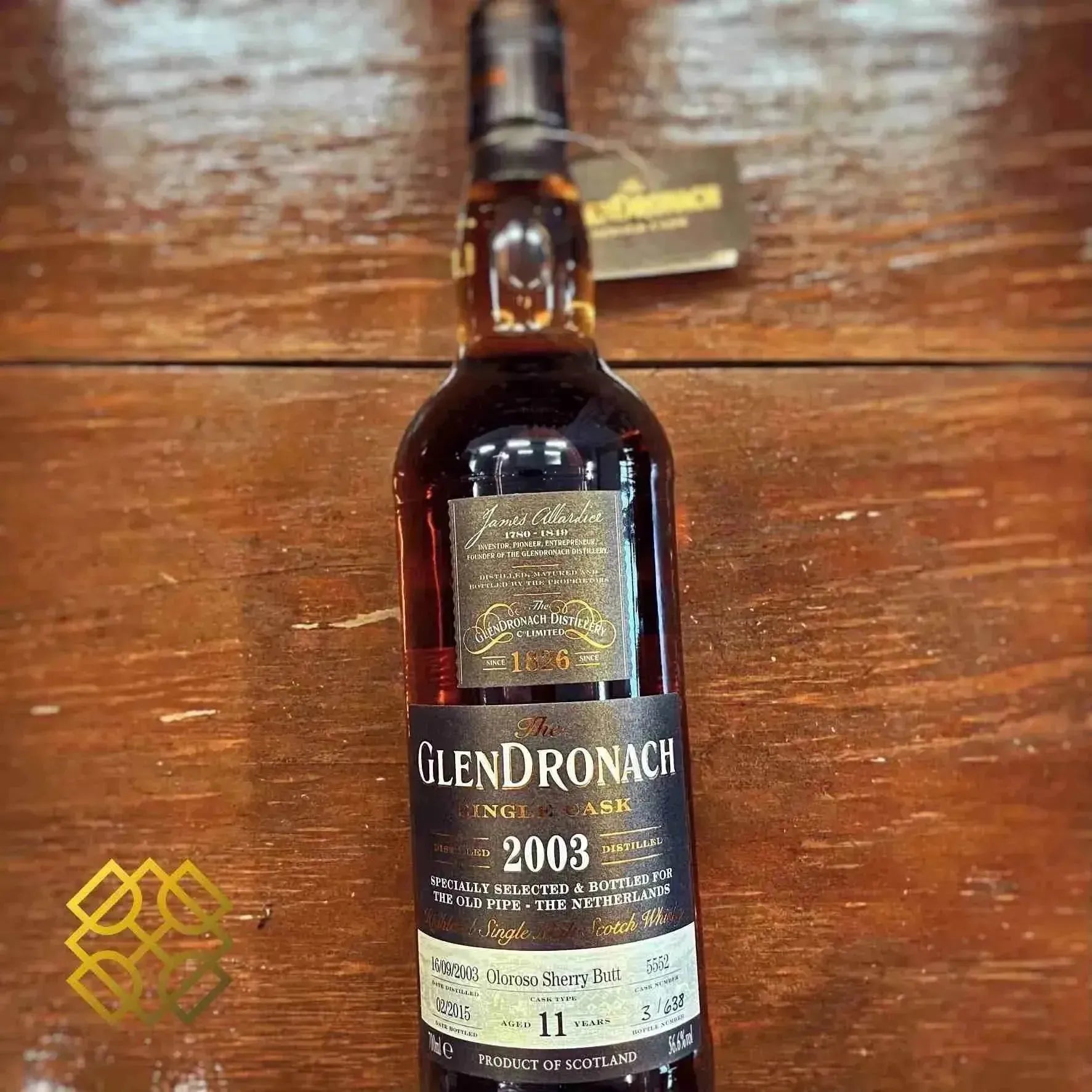 Glendronach - 11YO, 2003/2015, #5552 for The Old Pipe, 56.6% - Scotch Whisky