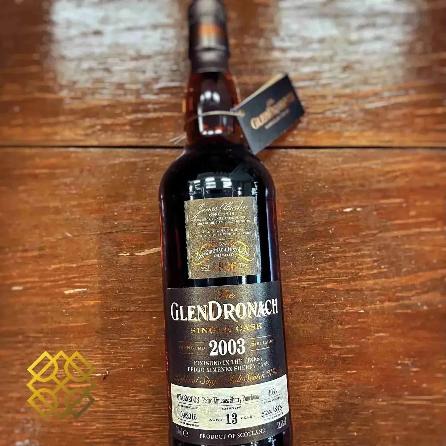 Glendronach - 13YO, 2003/2016, #4034, Batch 14, 52.5% - Scotch Whisky